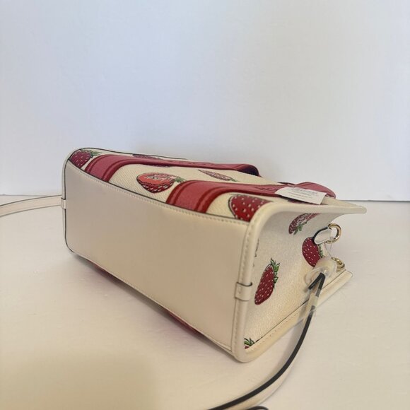 coach Smith Tote Bag 24 With Strawberry Print car80 - Picture 4 of 7